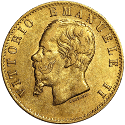 Pre-Owned Italian 20 Lire Gold Coin - Mixed Dates