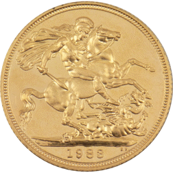 Pre-Owned 1983 UK Full Sovereign Proof Design Gold Coin