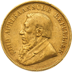 Pre-Owned 1897 South African 1 Pond Gold Coin
