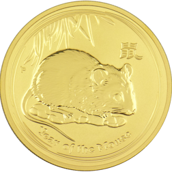 Pre-Owned 2008 Australian Lunar Mouse 1oz Gold Coin
