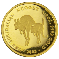 Pre-Owned 2003 Australian Nugget 1/4oz Gold Coin