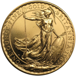 Pre-Owned 1987 UK Britannia 1oz Proof Design Gold Coin