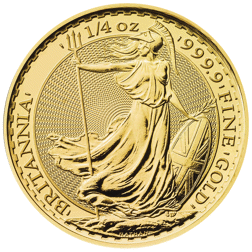 Pre-Owned UK Queen Elizabeth II Britannia 1/4oz Gold Coin (2014 - 2023) - Mixed Dates