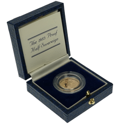 Pre-Owned 1983 UK Half Sovereign Proof Gold Coin