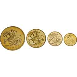 Pre-Owned 1985 UK Sovereign Proof Gold 4-Coin Set