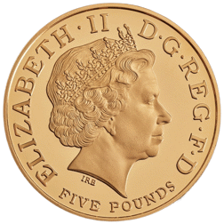 Pre-Owned 2008 UK Accession of Queen Elizabeth I £5 Proof Gold Coin