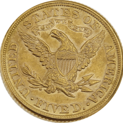 Pre-Owned 1881 USA Half Eagle $5 Gold Coin