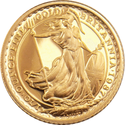 Pre-Owned 1987 UK Britannia 1/10oz Proof Gold Coin