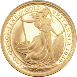 Pre-Owned 1989 UK Britannia 1/10oz Proof Gold Coin