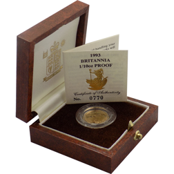 Pre-Owned 1993 UK Britannia 1/10oz Proof Gold Coin