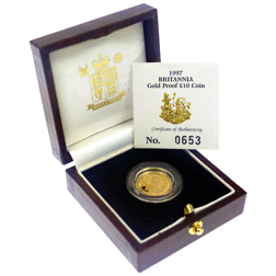 Pre-Owned 1997 UK Britannia 1/10oz Proof Gold Coin