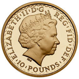 Pre-Owned 1999 UK Britannia 1/10oz Proof Gold Coin