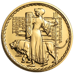 Pre-Owned 2001 UK Britannia 1/10oz Proof Gold Coin