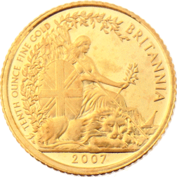 Pre-Owned 2007 UK Britannia 1/10oz Proof Gold Coin