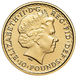Pre-Owned 2010 UK Britannia 1/10oz Proof Gold Coin