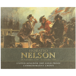 Pre-Owned 2005 UK Nelson and Trafalgar Proof Gold 2-Crown Set