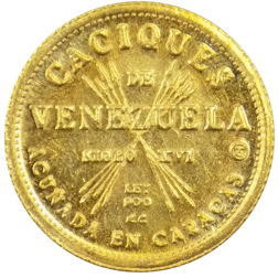 Pre-Owned Venezuela Cacique Urimare 1.5g Gold Coin