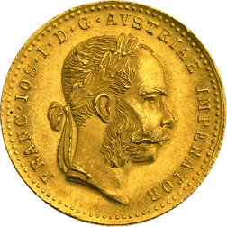 Pre-Owned 1915 Austrian 1 Ducat Gold Coin