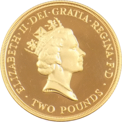 Pre-Owned 1994 UK Proof Design Double Sovereign Gold Coin