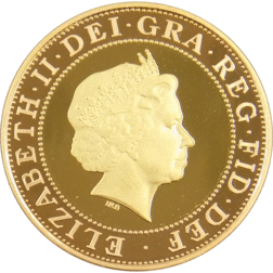 Pre-Owned 2005 UK Double Sovereign Proof Design Gold Coin