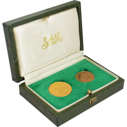 Pre-Owned 1974 South African 1 & 2 Rand Gold Coin Set