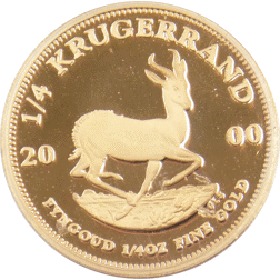 Pre-Owned 2000 South African Krugerrand 1/4oz Gold Proof Coin
