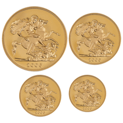 Pre-Owned 2006 UK Sovereign Proof Gold 4-Coin Collection