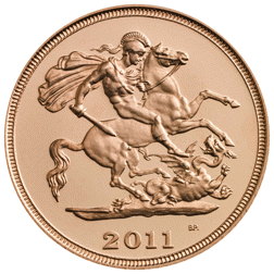 Pre-Owned 2011 UK Full Sovereign Gold Coin - Boxed