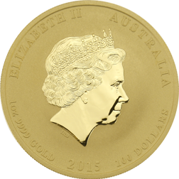 Pre-Owned 2015 Australian Lunar Goat 1oz Gold Coin