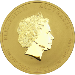 Pre-Owned 2015 Australian Lunar Goat 1oz Gold Coin