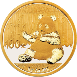 Pre-Owned 2017 Chinese Panda 8g Gold Coin