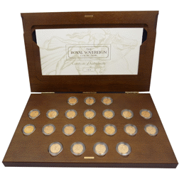 Pre-Owned The Royal Full Sovereign Gold 21-Coin Collection