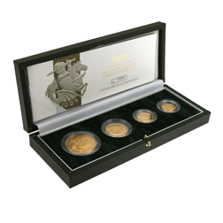 Pre-Owned 2005 UK Sovereign Gold Proof 4-Coin Collection
