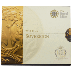 Pre-Owned 2012 UK Half Sovereign Gold Coin - Carded