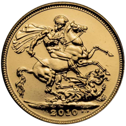 Pre-Owned 2010 UK Full Sovereign Gold Coin - Boxed