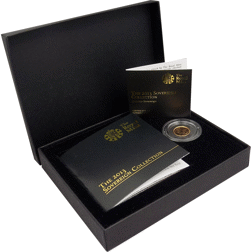 Pre-Owned 2013 UK Quarter Sovereign Gold Coin - Boxed