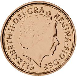 Pre-Owned 2013 UK Quarter Sovereign Gold Coin - Boxed