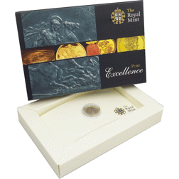 Pre-Owned 2010 UK Quarter Sovereign Gold Coin - Boxed
