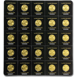 Pre-Owned Maplegram25 25x 1g Gold Coins