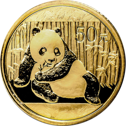 Pre-Owned 2015 Chinese Panda 1/10oz Gold Coin