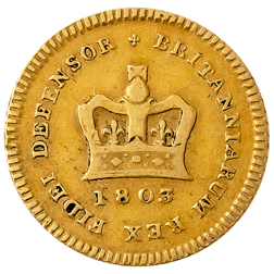 Pre-Owned 1803 UK 1/3 Guinea Gold Coin