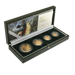 Pre-Owned 2007 UK Sovereign Proof Gold 4-Coin Collection