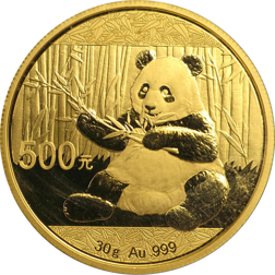 Chinese Panda 30g Gold Coin - Post 2015