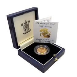 Proof Full Sovereign Gold Coin - 1990 - 1996
