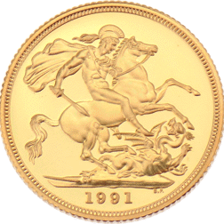 Proof Full Sovereign Gold Coin - 1990 - 1996