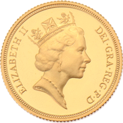 Proof Full Sovereign Gold Coin - 1990 - 1996