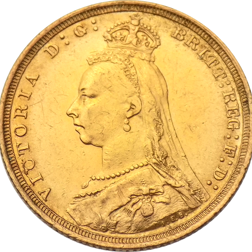 UK Full Sovereign Gold Coin Victoria 1887-1893