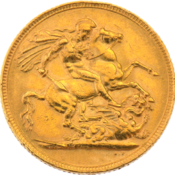 UK Full Sovereign Gold Coin Victoria 1887-1893