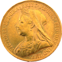 UK Full Sovereign Gold Coin Victoria 1893-1901