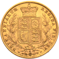 UK Full Sovereign Gold Coin - Victoria Young Head Shield 1838 -1887
